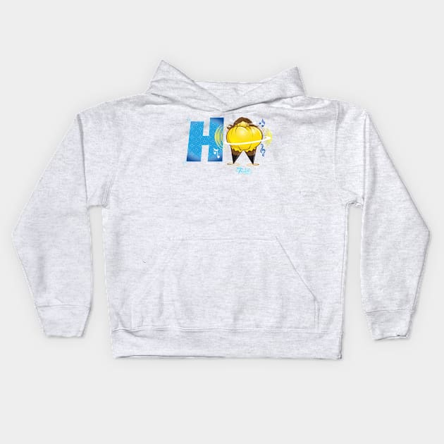 Hi Dancer Kids Hoodie by TheophilusMarks